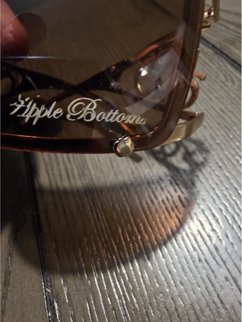 Apple Bottoms ! Vintage Sunglasses/ Eyewear / Gold